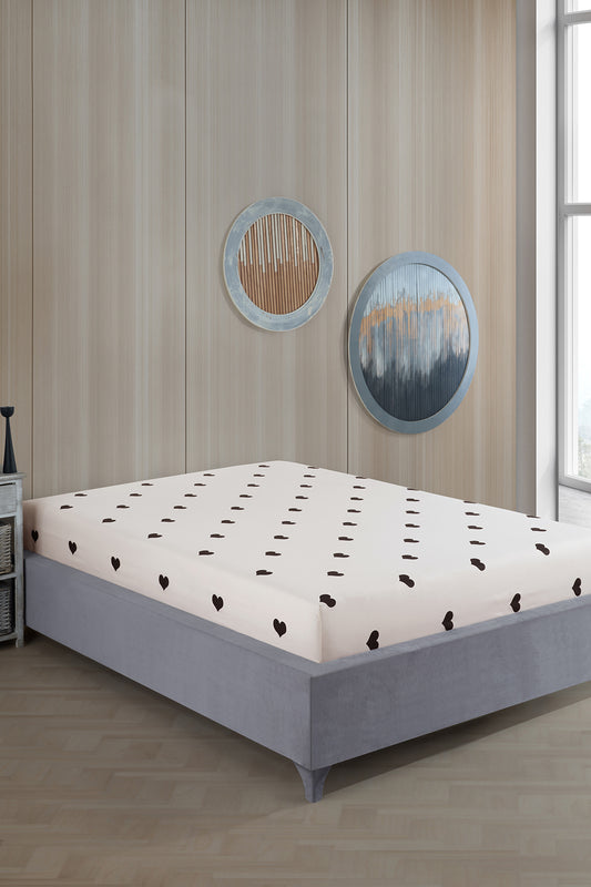 Siyah Kalpli Lastikli Çarşaf