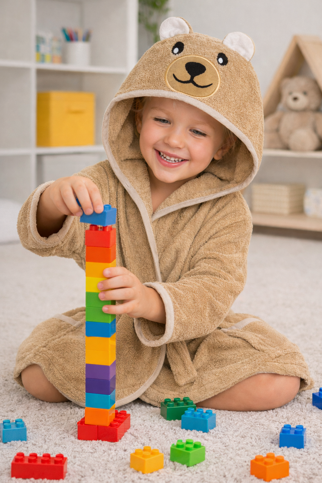 Ayıcık Çocuk Bornozu