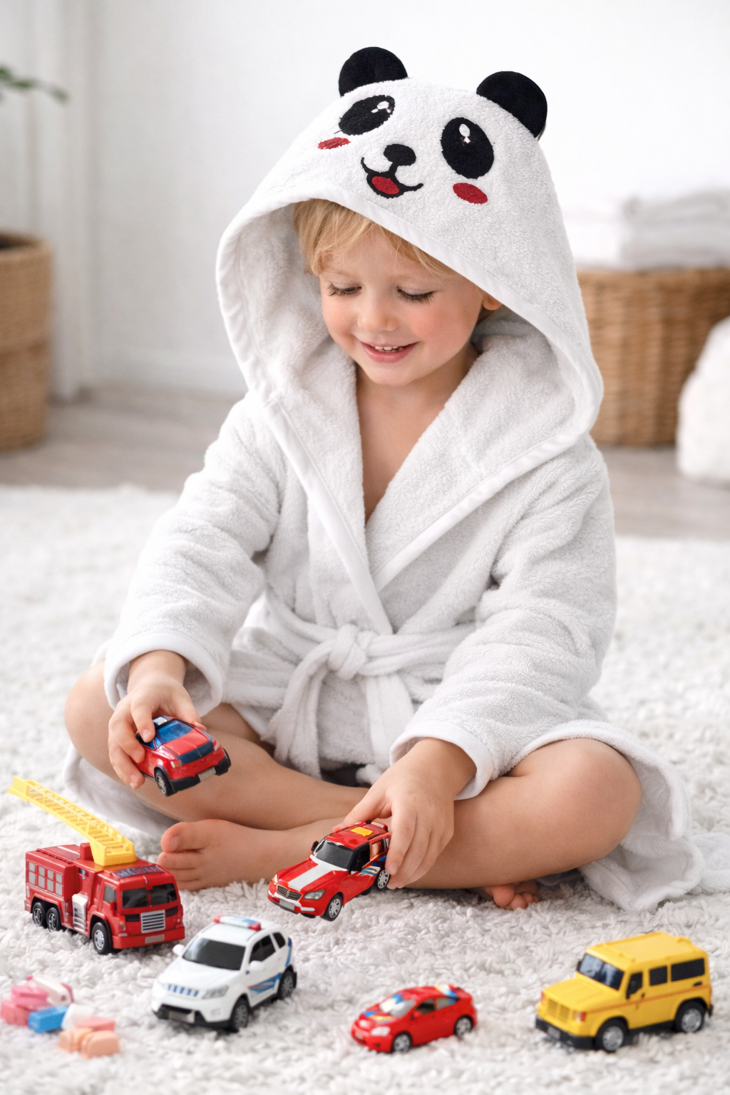 Panda Çocuk Bornozu