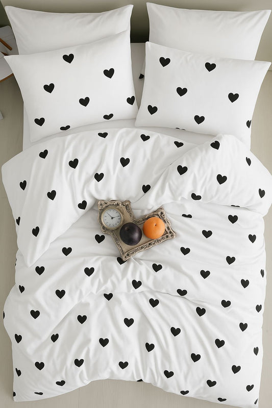 Siyah Kalpli  Nevresim Seti | Çarşafsız