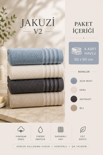 4 Parça Havlu Seti Jakuzi V2