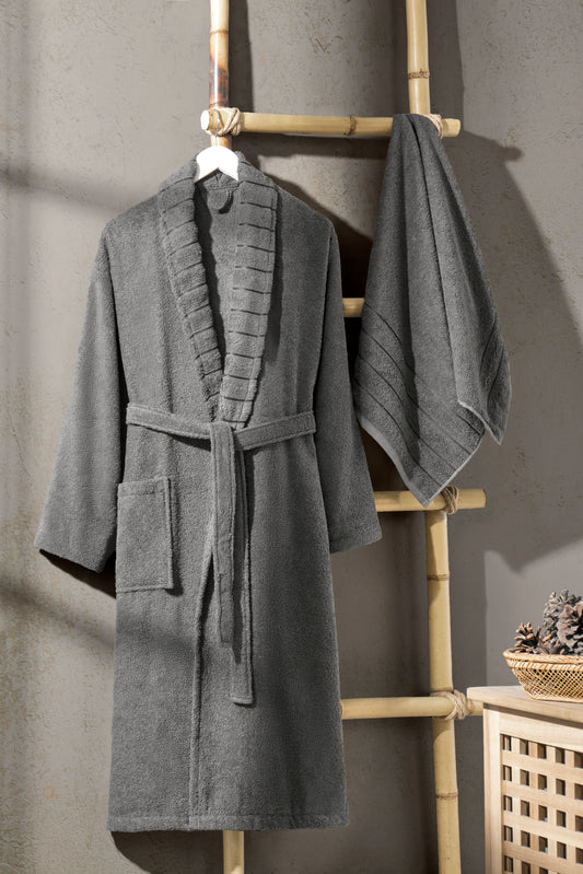 Carla Bornoz Ve Baş Havlusu | Antrasit