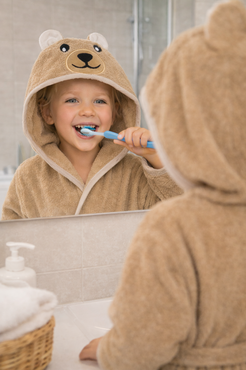 Ayıcık Çocuk Bornozu