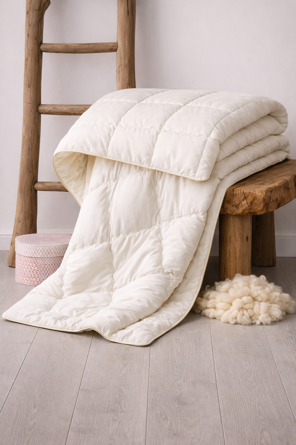 Çift Kişilik Doğal Yün Yorgan | 195x215 Cm