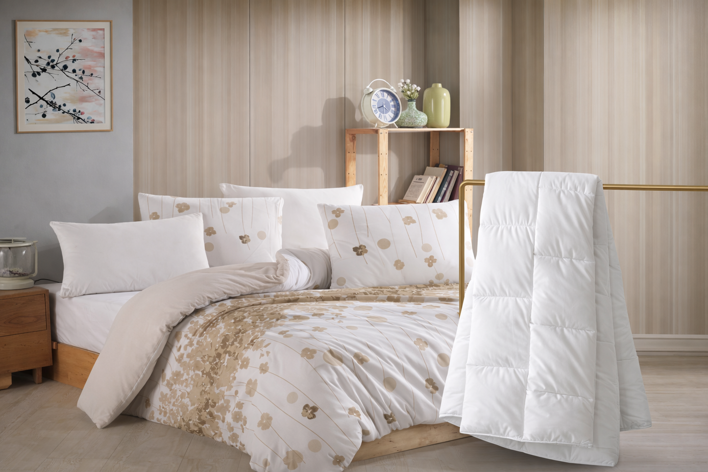 Nevresim Takımı + Yorgan Seti  | Safir Model + Micro Yorgan