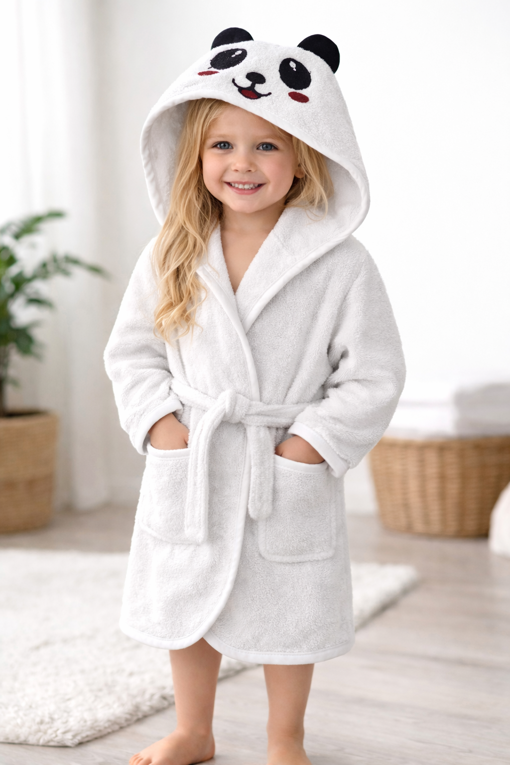 Panda Çocuk Bornozu