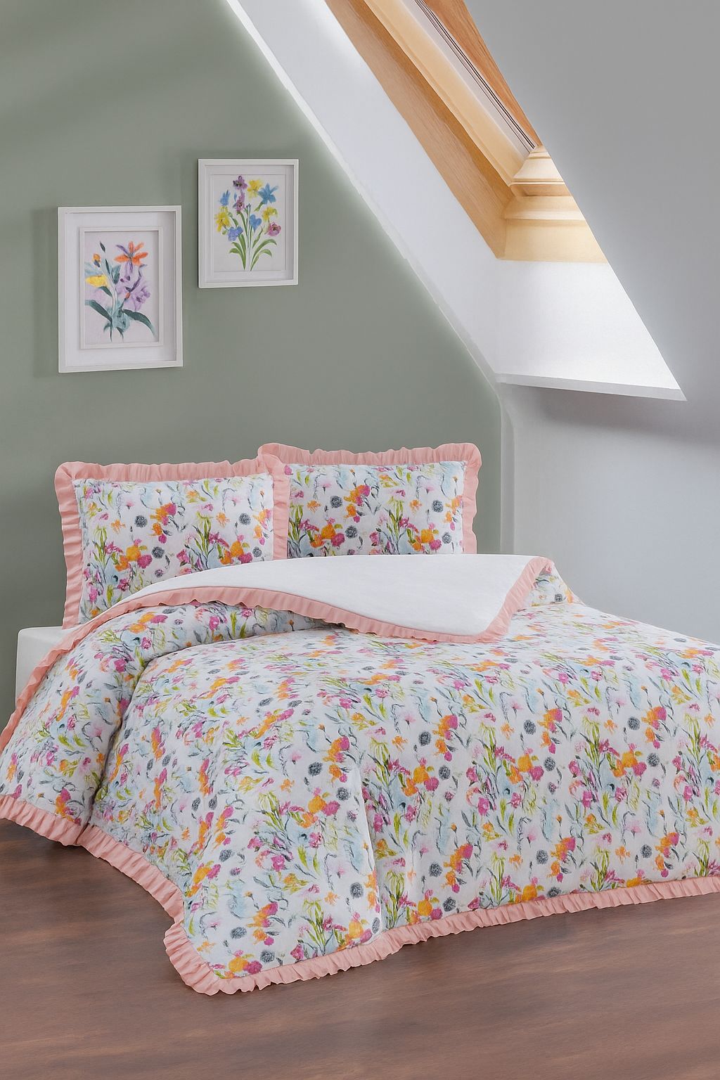 Çift Kişilik Lüx Fırfırlı Nevresim Takımı