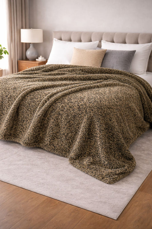 Welsoft Peluş Battaniye 180x210 cm Haki