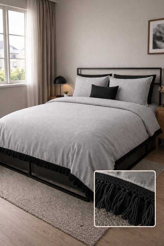 Boho Model Püsküllü Nevresim Seti