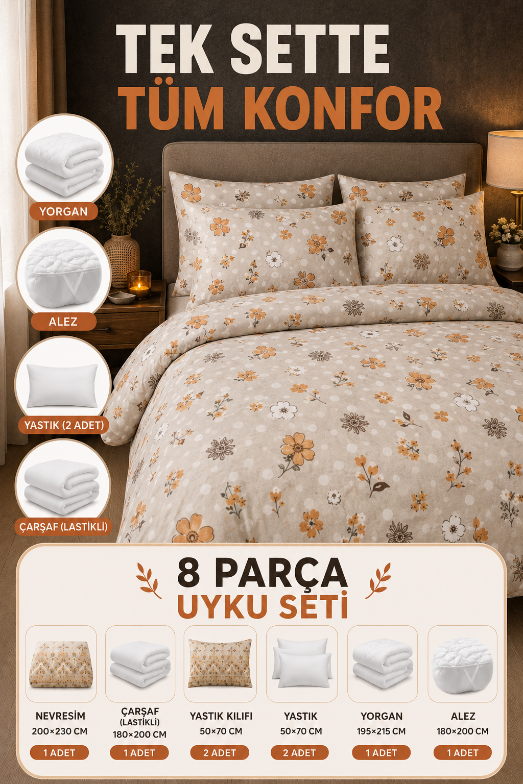 Route 8 Parça Uyku Seti